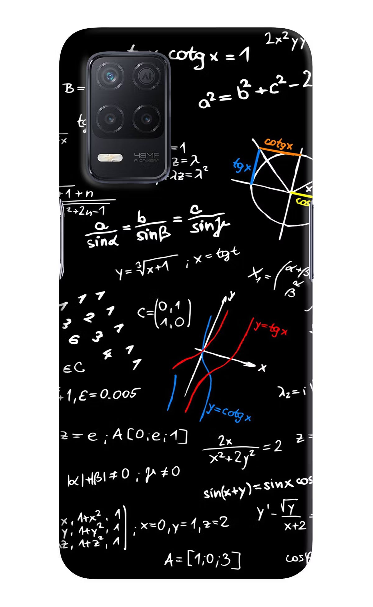 Mathematics Formula Realme 8 5G/8s 5G Hard Case Back Cover by Casekaro