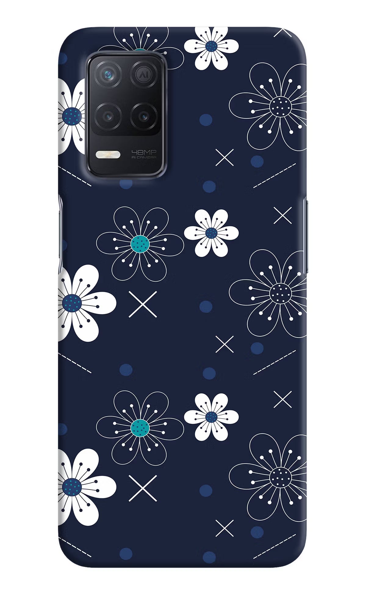 Flowers Realme 8 5G/8s 5G Hard Case Back Cover by Casekaro