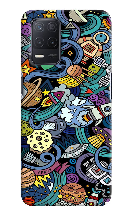 Space Abstract Realme 8 5G/8s 5G Hard Case Back Cover by Casekaro