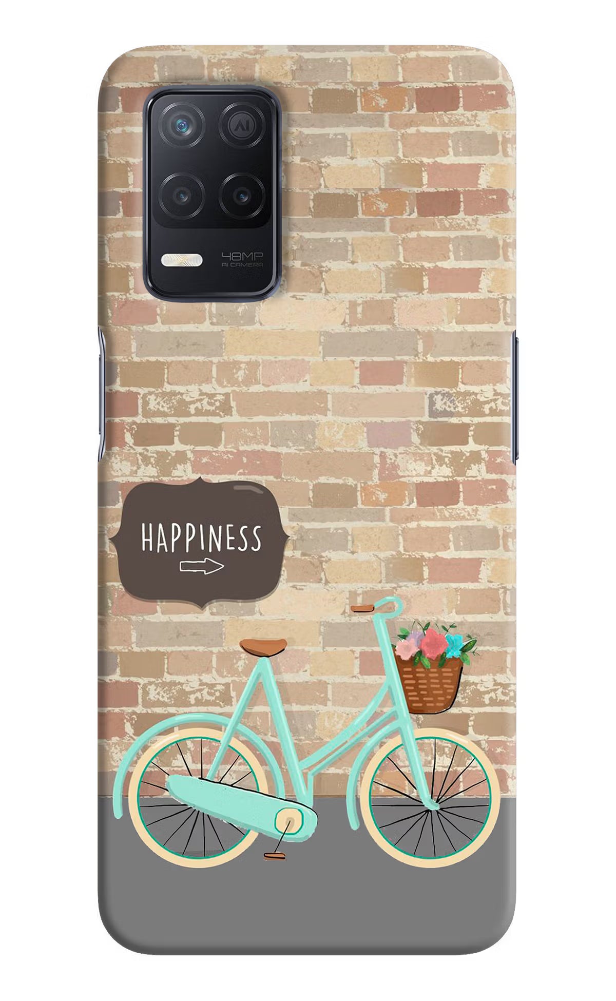 Happiness Artwork Realme 8 5G/8s 5G Hard Case Back Cover by Casekaro