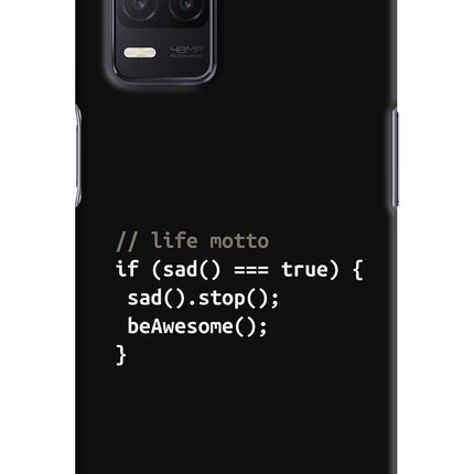 Life Motto Code Realme 8 5G/8s 5G Hard Case Back Cover by Casekaro