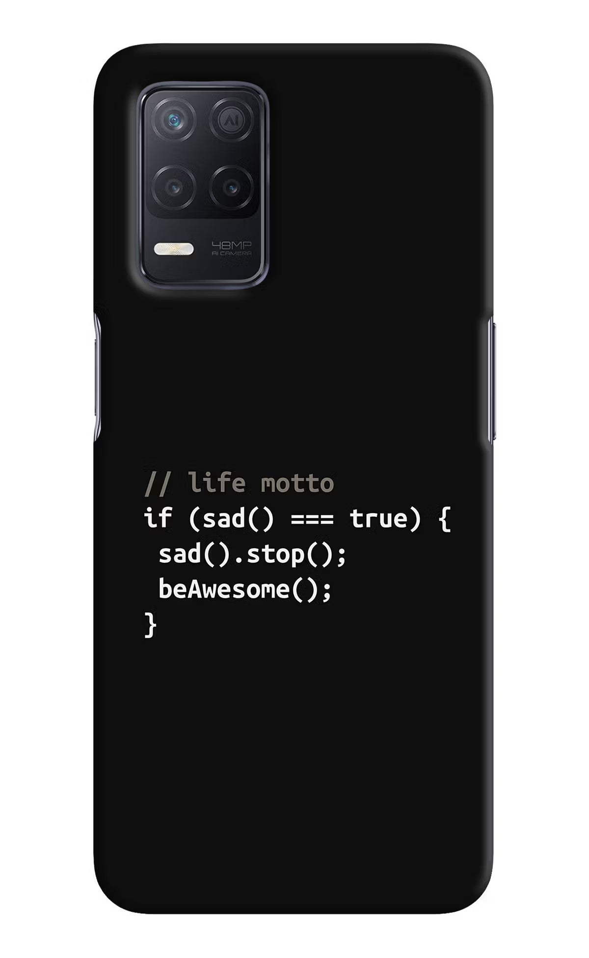 Life Motto Code Realme 8 5G/8s 5G Hard Case Back Cover by Casekaro