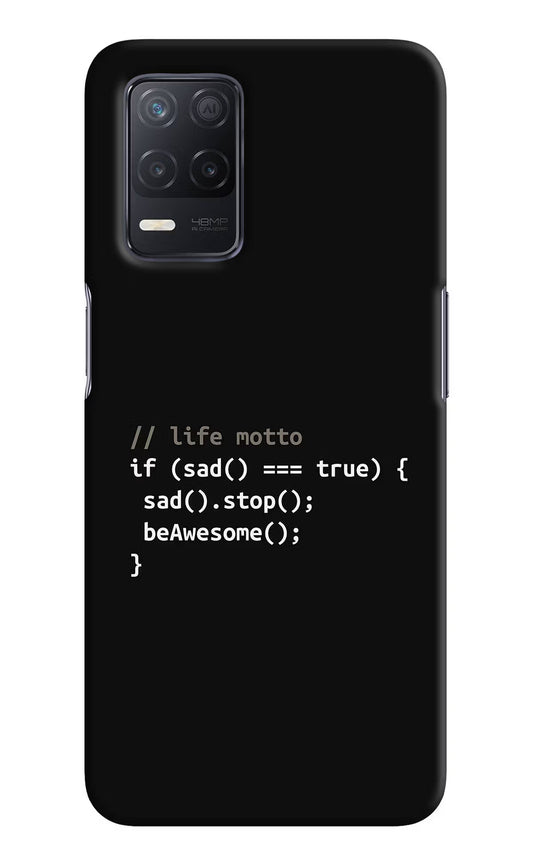 Life Motto Code Realme 8 5G/8s 5G Hard Case Back Cover by Casekaro