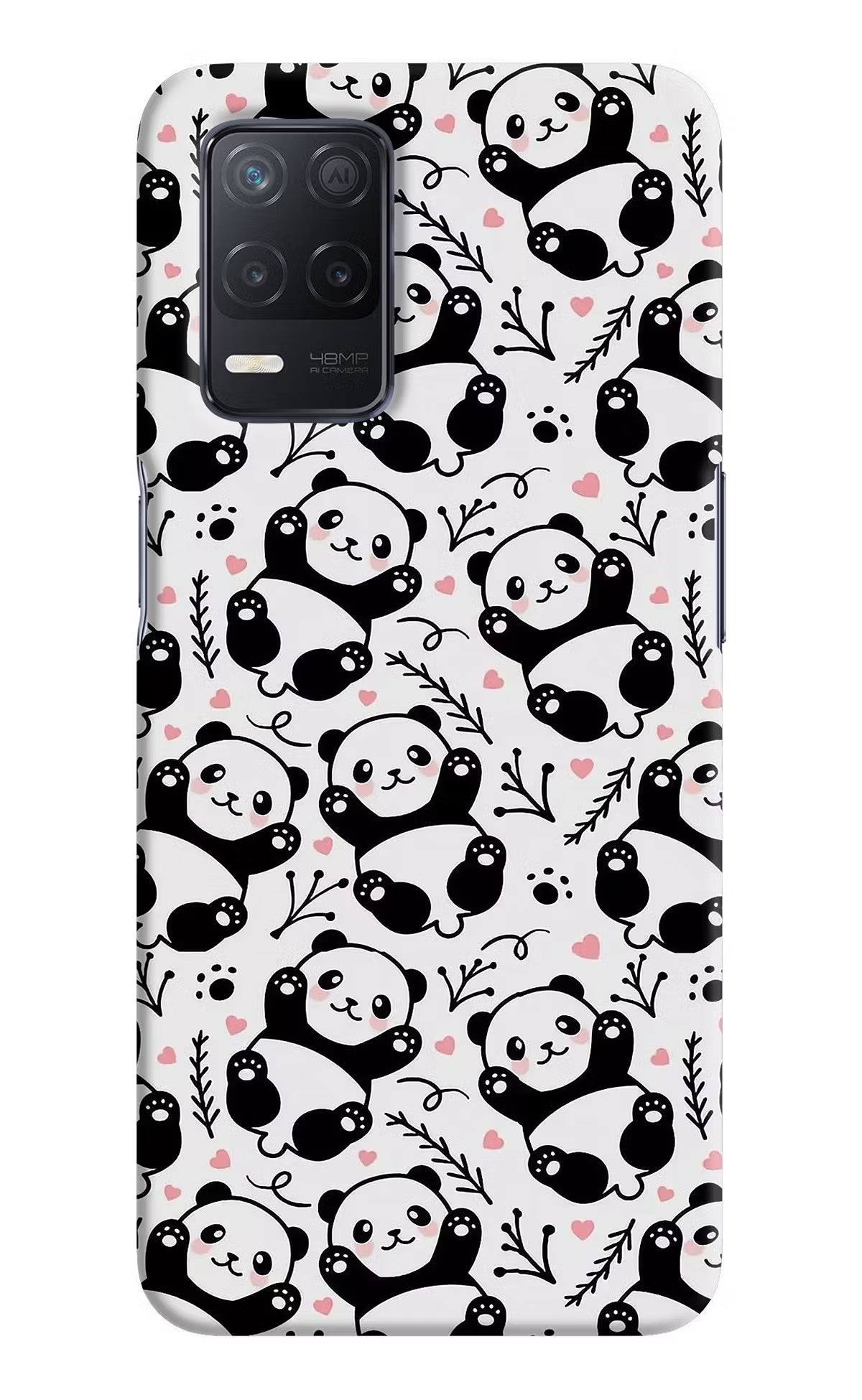 Cute Panda Realme 8 5G/8s 5G Hard Case Back Cover by Casekaro