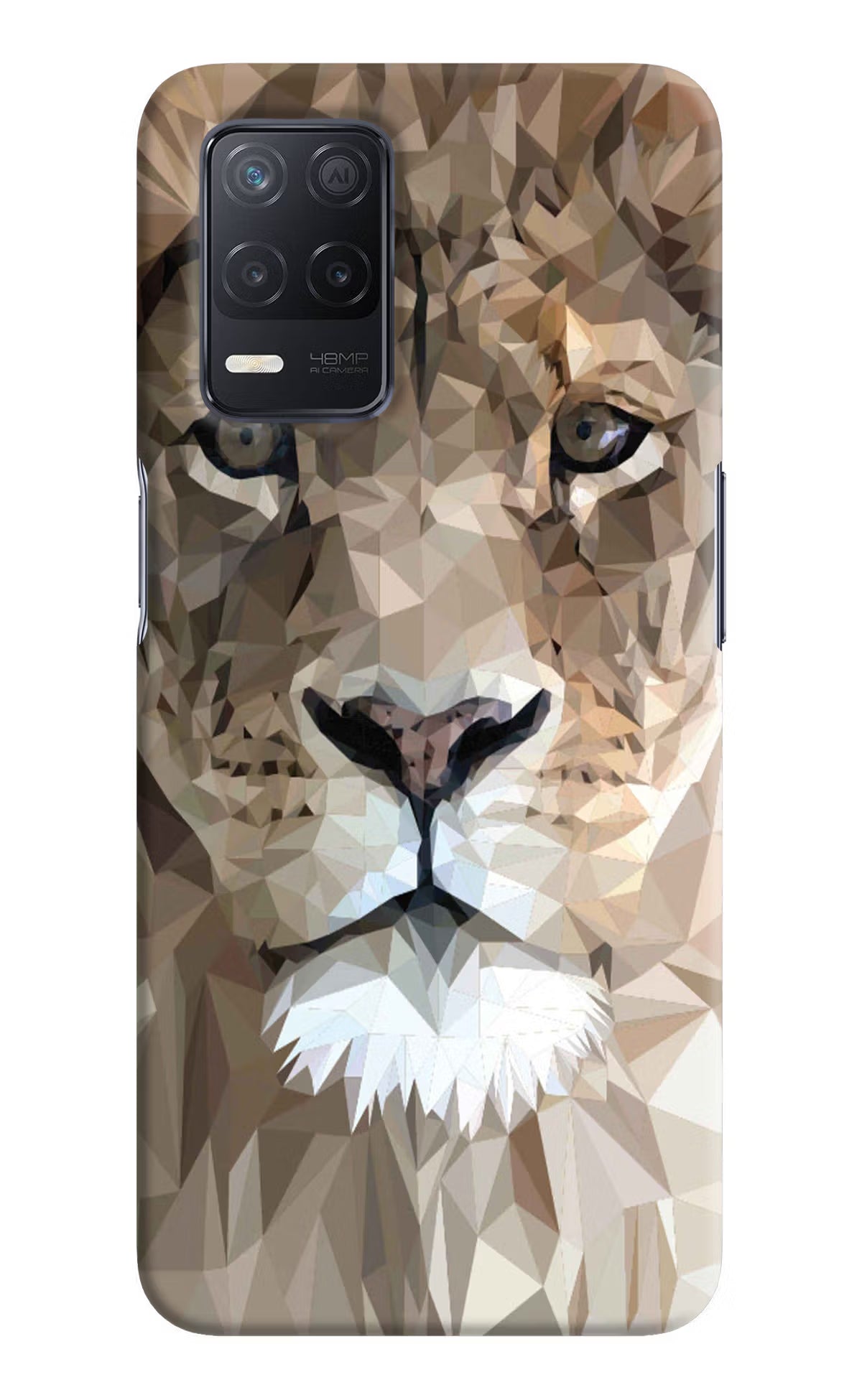 Lion Art Realme 8 5G/8s 5G Hard Case Back Cover by Casekaro