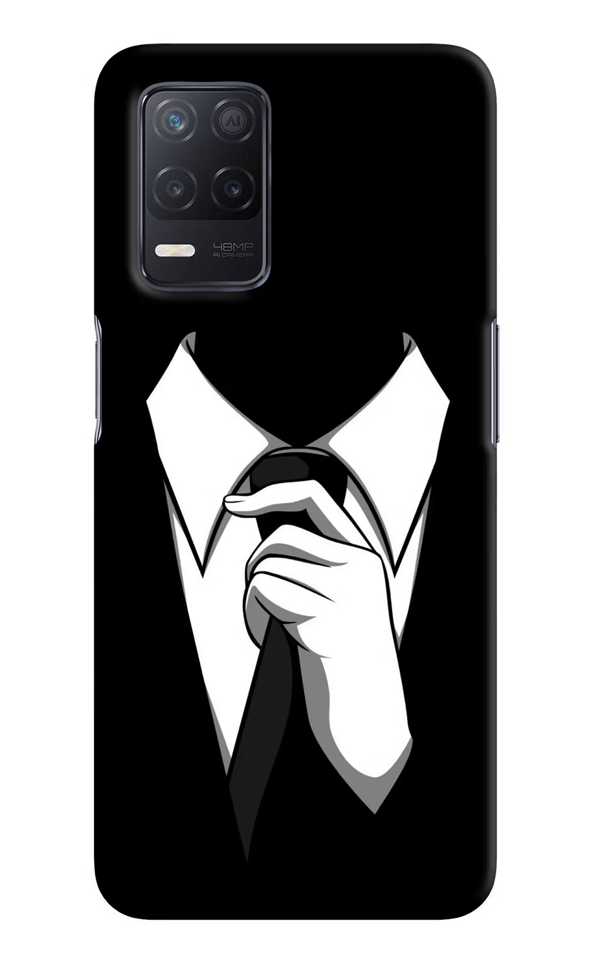 Black Tie Realme 8 5G/8s 5G Hard Case Back Cover by Casekaro