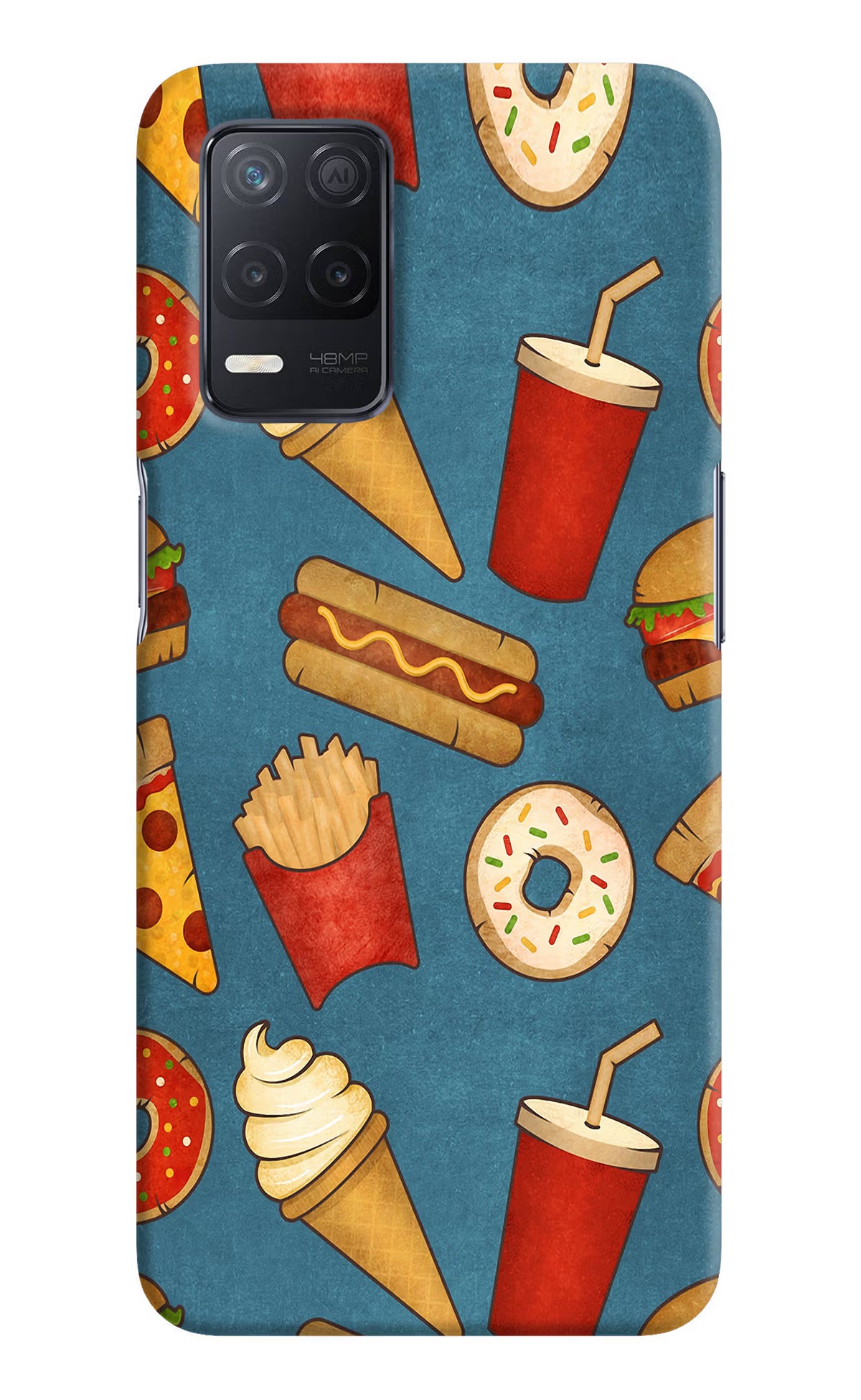 Foodie Realme 8 5G/8s 5G Hard Case Back Cover by Casekaro