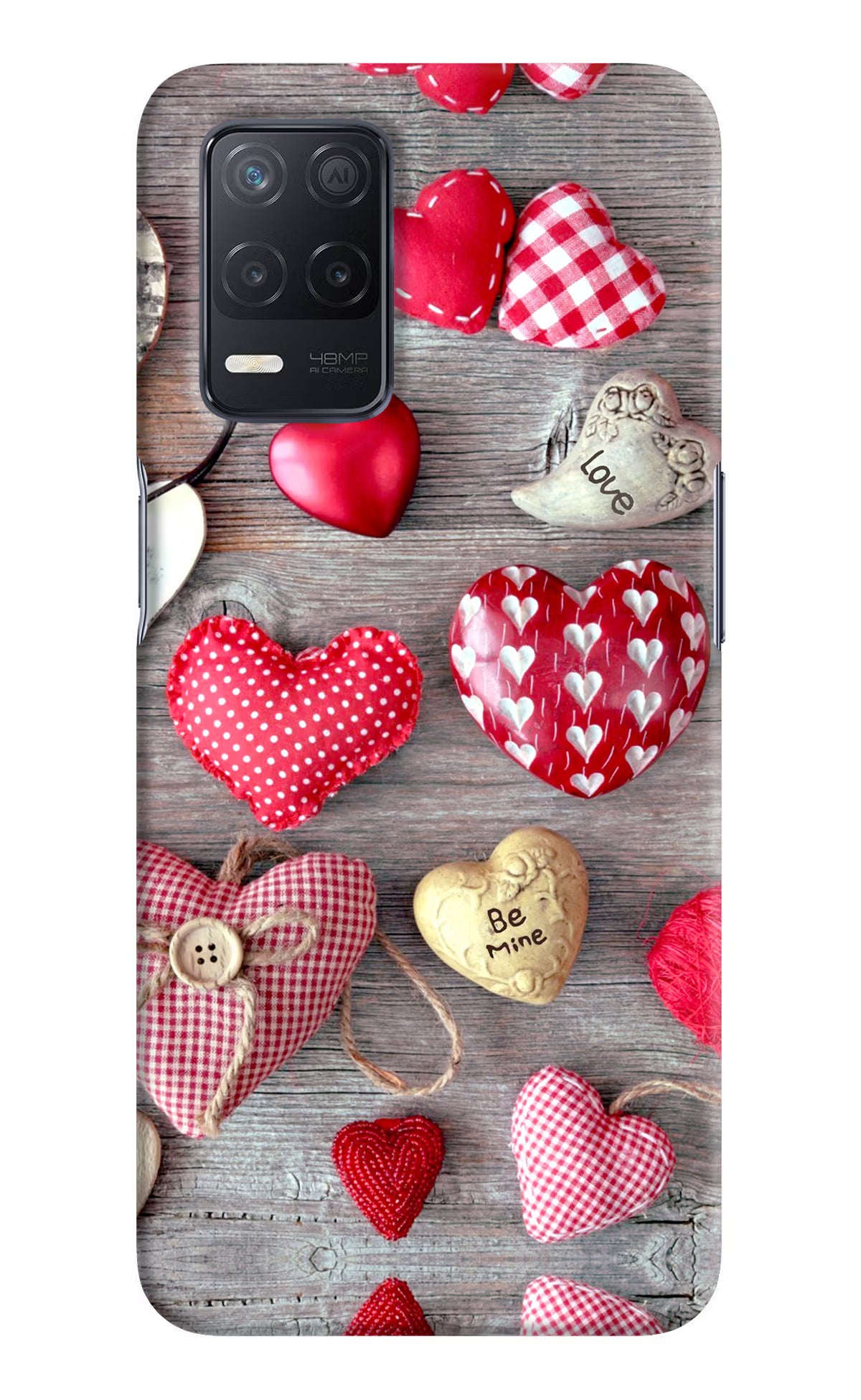 Love Wallpaper Realme 8 5G/8s 5G Hard Case Back Cover by Casekaro