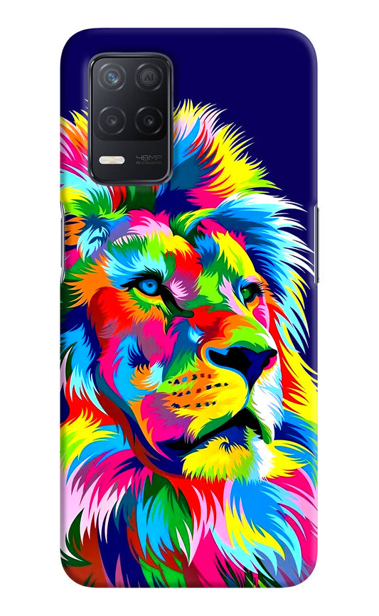 Vector Art Lion Realme 8 5G/8s 5G Hard Case Back Cover by Casekaro