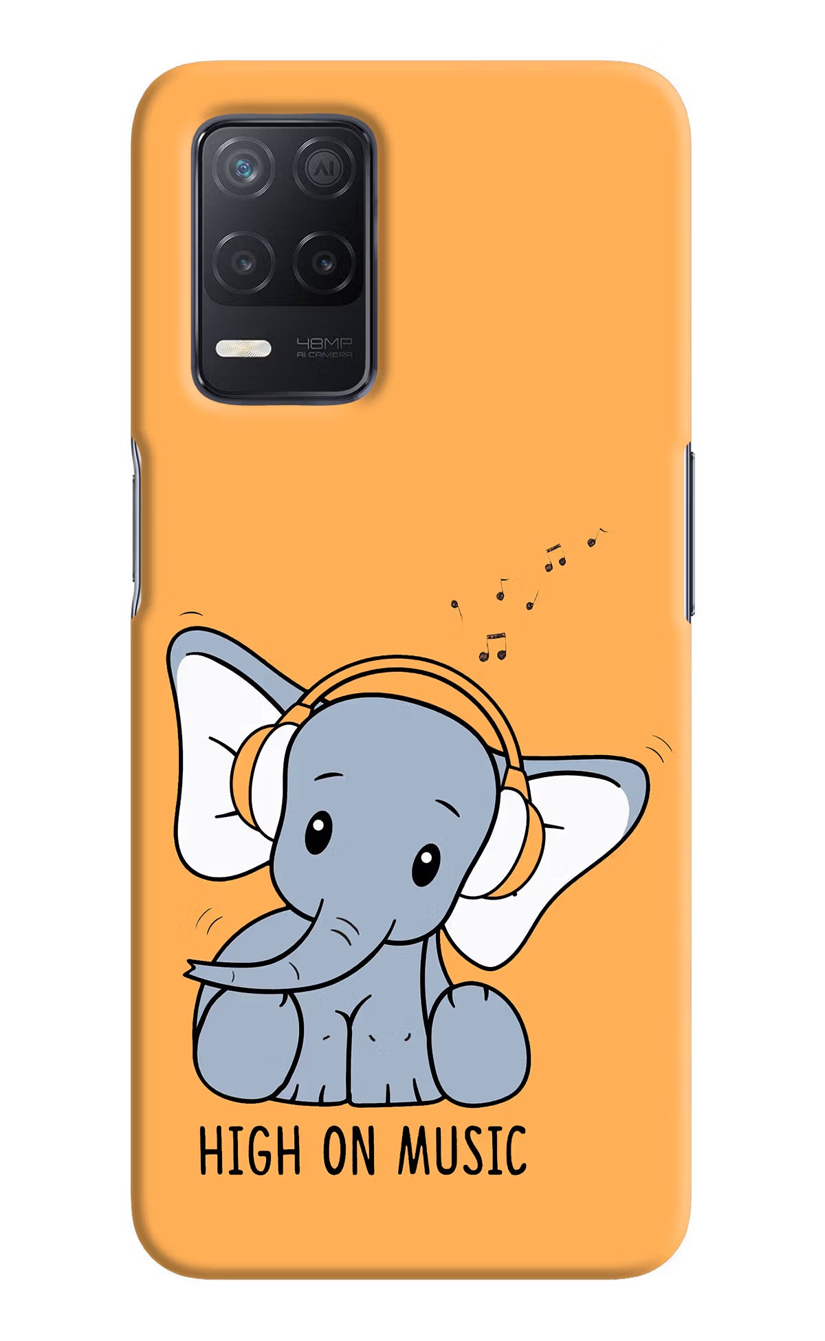 High On Music Realme 8 5G/8s 5G Hard Case Back Cover by Casekaro