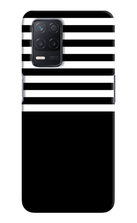 Black and White Print Realme 8 5G/8s 5G Hard Case Back Cover by Casekaro