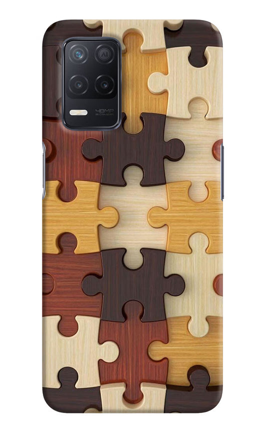 Wooden Puzzle Realme 8 5G/8s 5G Hard Case Back Cover by Casekaro