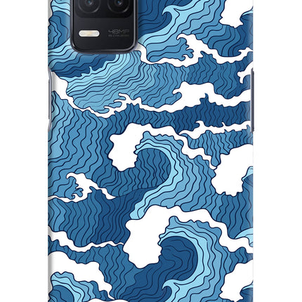 Blue Waves Realme 8 5G/8s 5G Hard Case Back Cover by Casekaro
