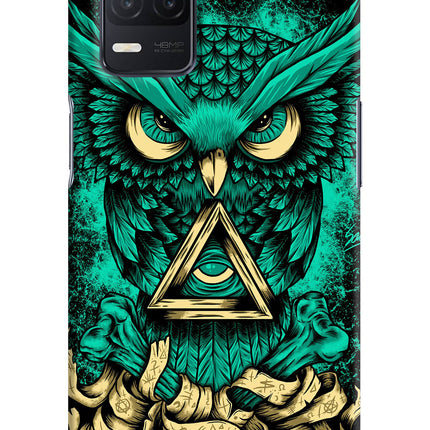 Green Owl Realme 8 5G/8s 5G Hard Case Back Cover by Casekaro