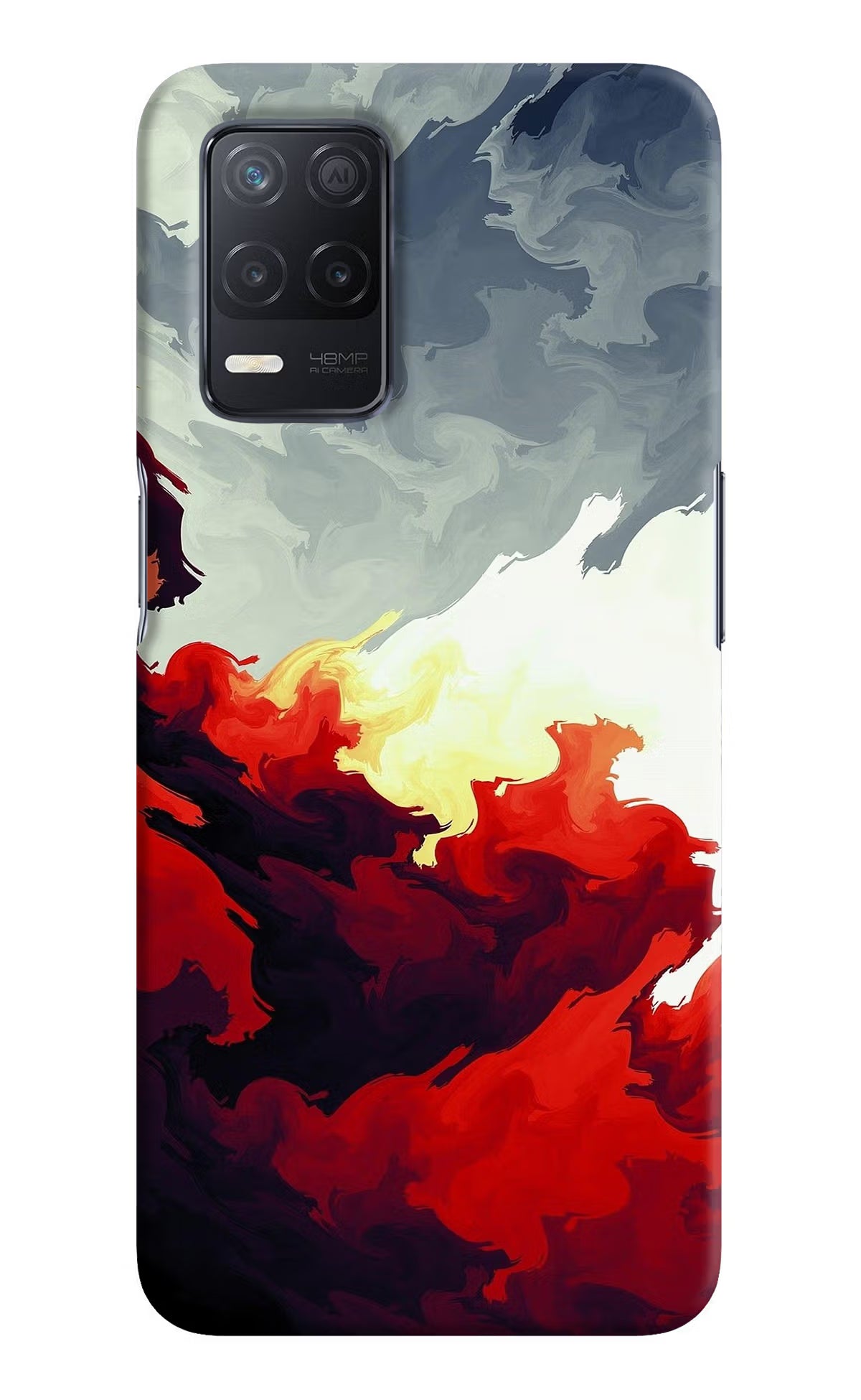 Fire Cloud Realme 8 5G/8s 5G Hard Case Back Cover by Casekaro
