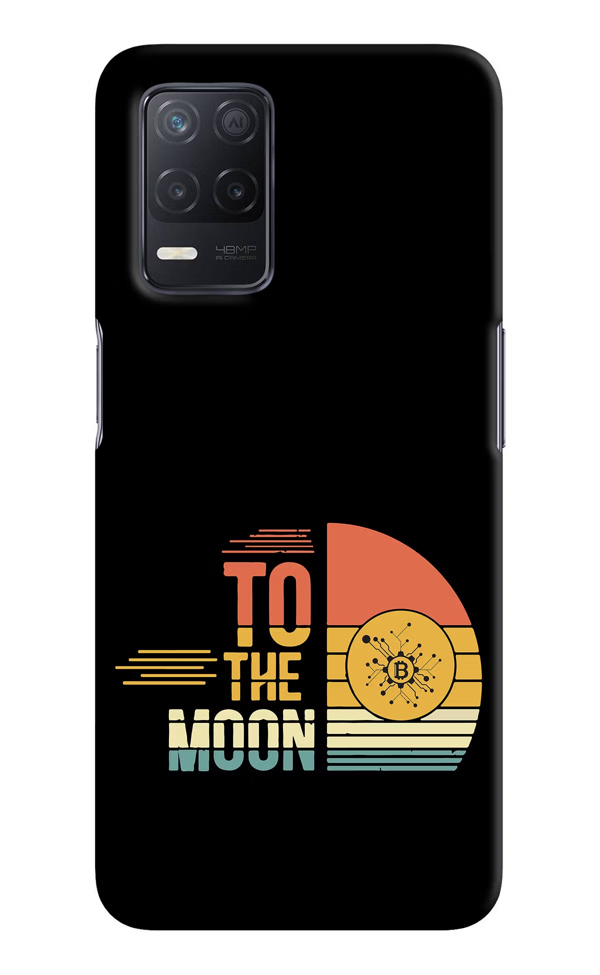 To the Moon Realme 8 5G/8s 5G Hard Case Back Cover by Casekaro