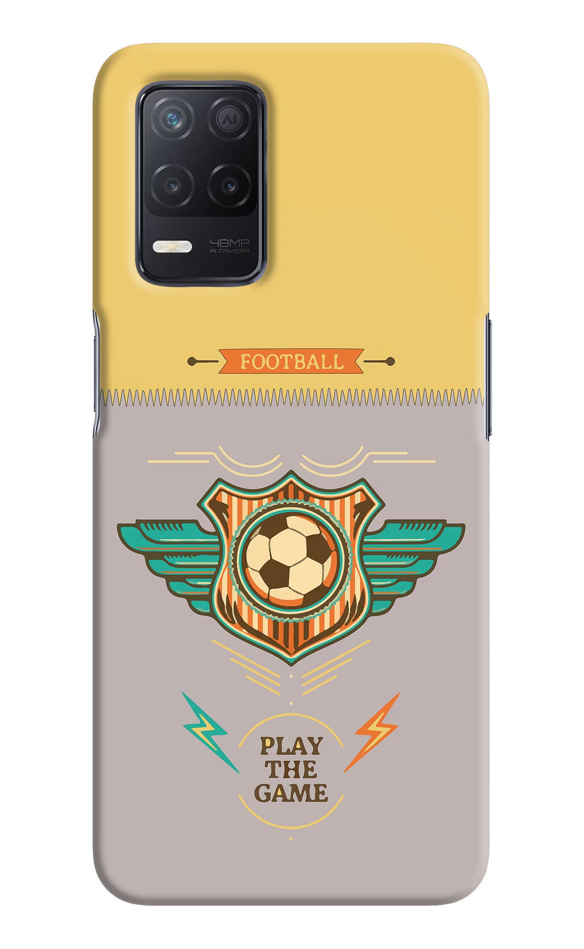 Football Realme 8 5G/8s 5G Hard Case Back Cover by Casekaro
