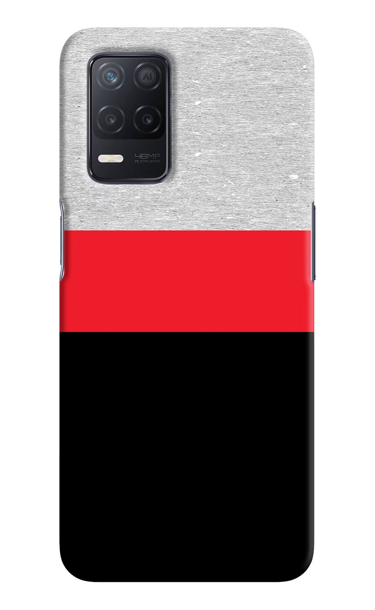 Tri Color Pattern Realme 8 5G/8s 5G Hard Case Back Cover by Casekaro