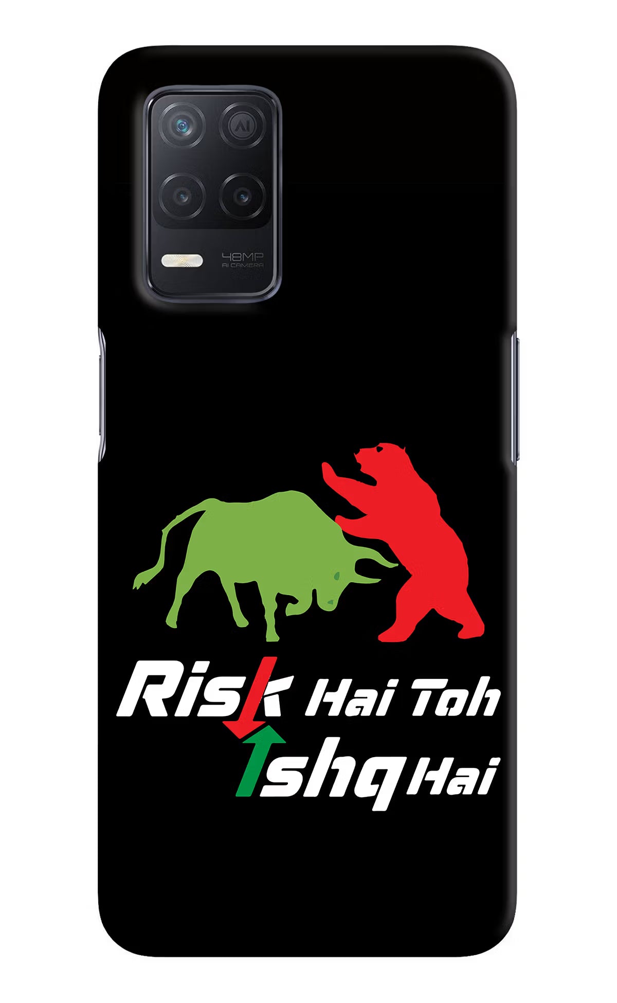 Risk Hai Toh Ishq Hai Realme 8 5G/8s 5G Hard Case Back Cover by Casekaro