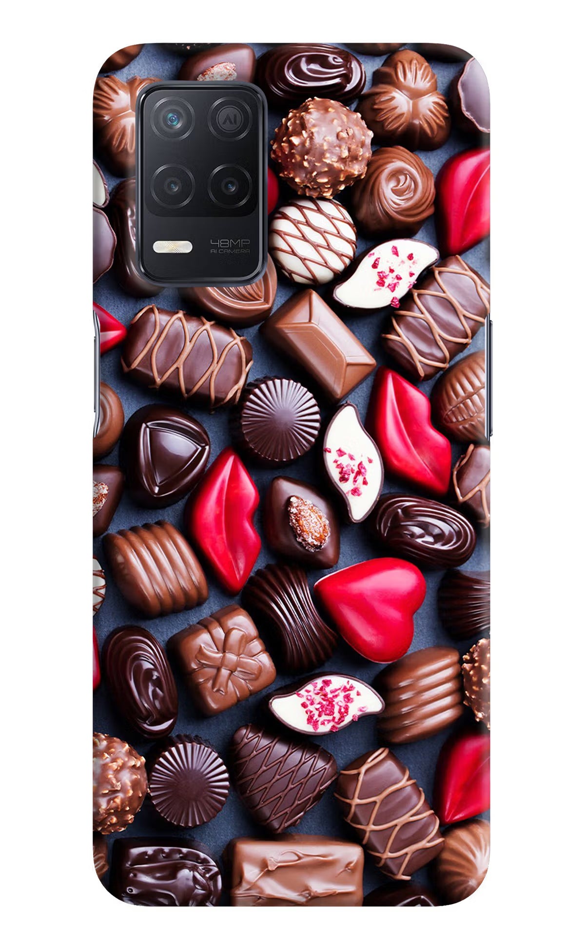 Chocolates Realme 8 5G/8s 5G Hard Case Back Cover by Casekaro