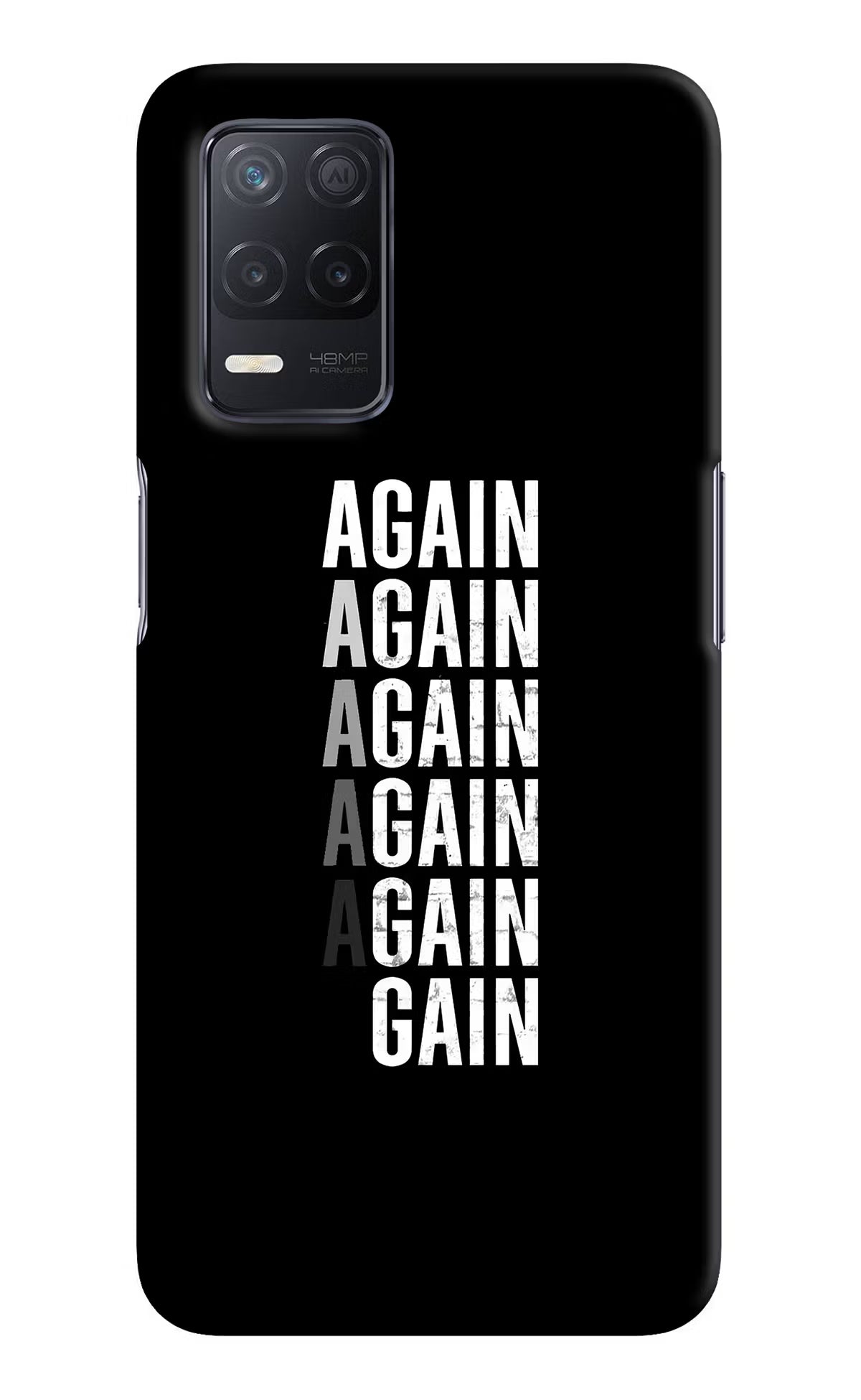 Again Again Gain Realme 8 5G/8s 5G Hard Case Back Cover by Casekaro