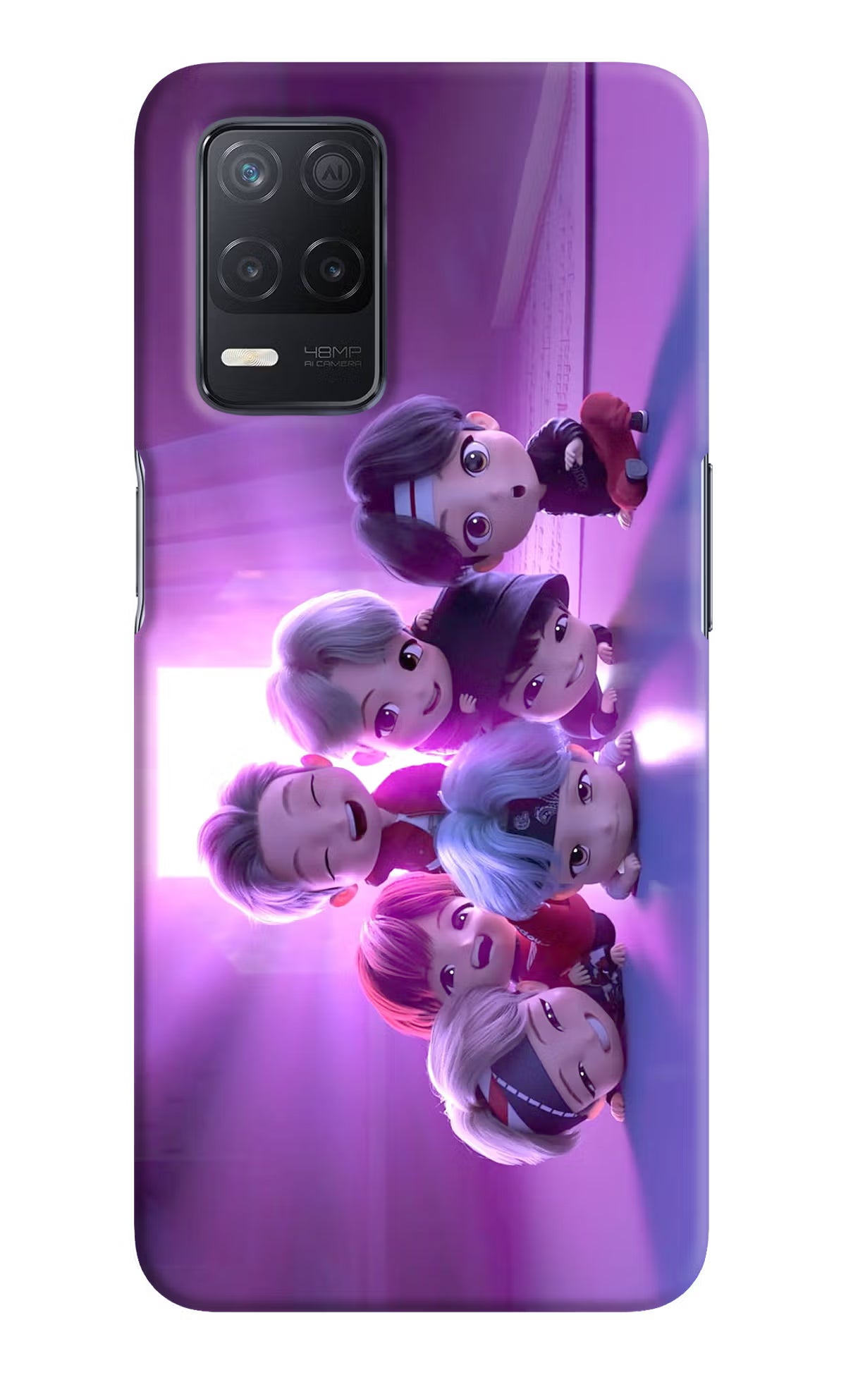 BTS Chibi Realme 8 5G/8s 5G Hard Case Back Cover by Casekaro