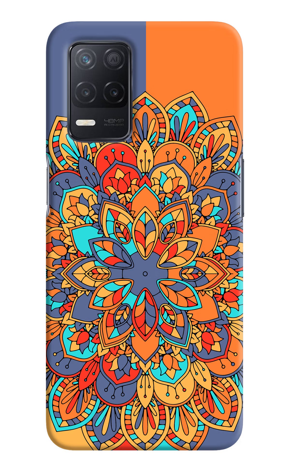 Color Mandala Realme 8 5G/8s 5G Hard Case Back Cover by Casekaro