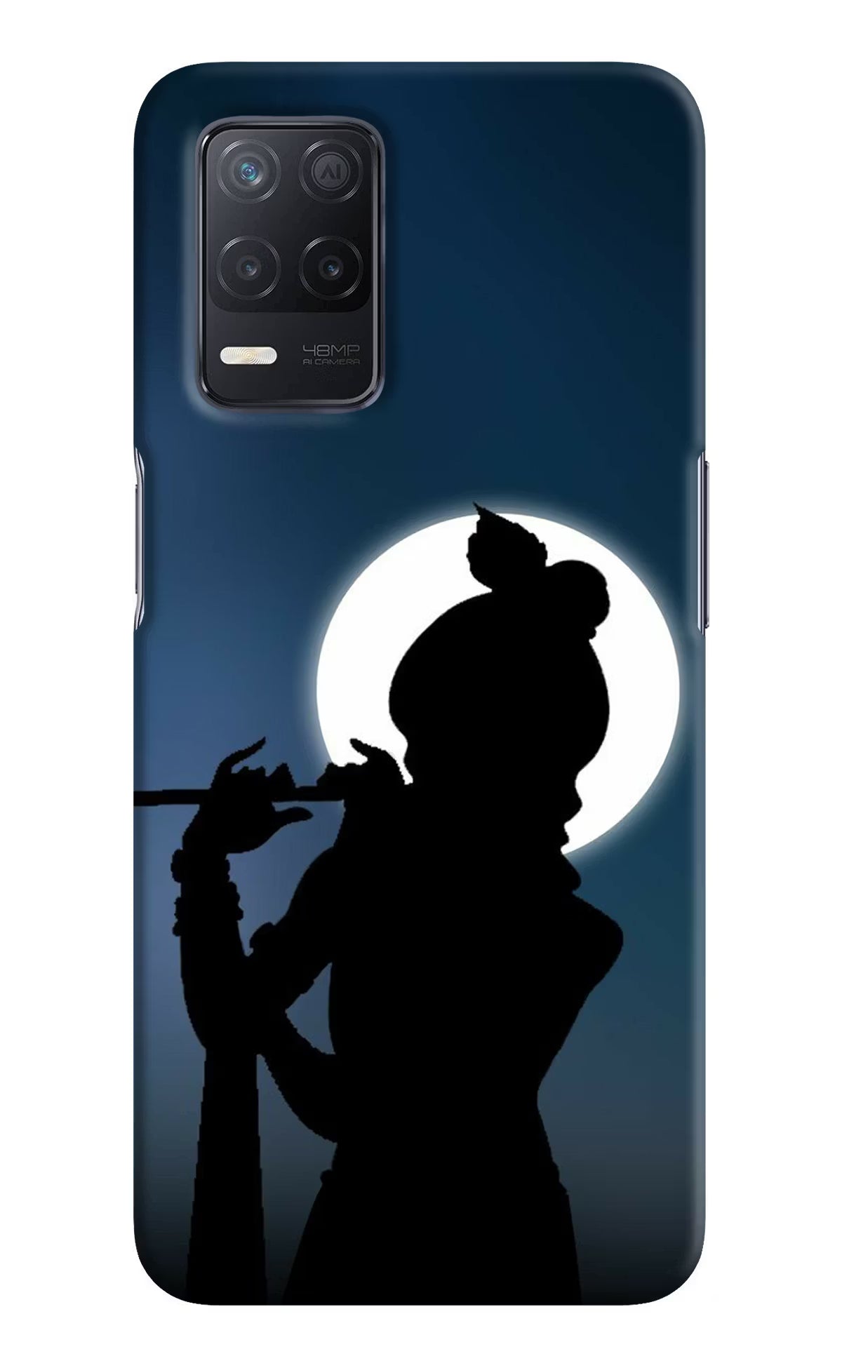 Shri Krishna Silhouette Realme 8 5G/8s 5G Hard Case Back Cover by Casekaro