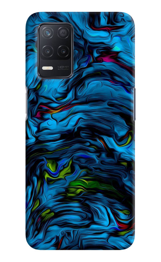Dark Blue Abstract Realme 8 5G/8s 5G Hard Case Back Cover by Casekaro
