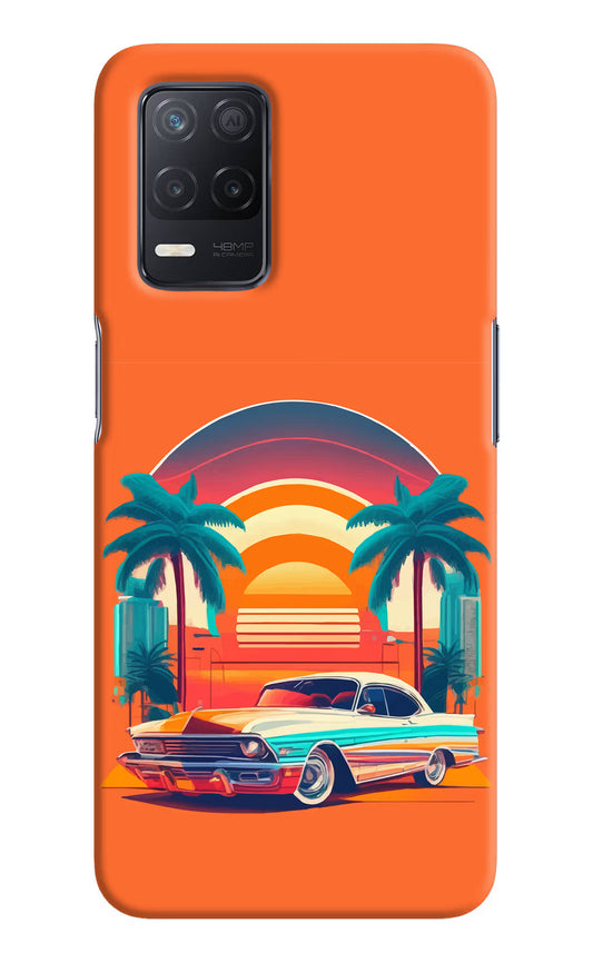 Palm Drive 80s Realme 8 5G/8s 5G Hard Case Back Cover by Casekaro