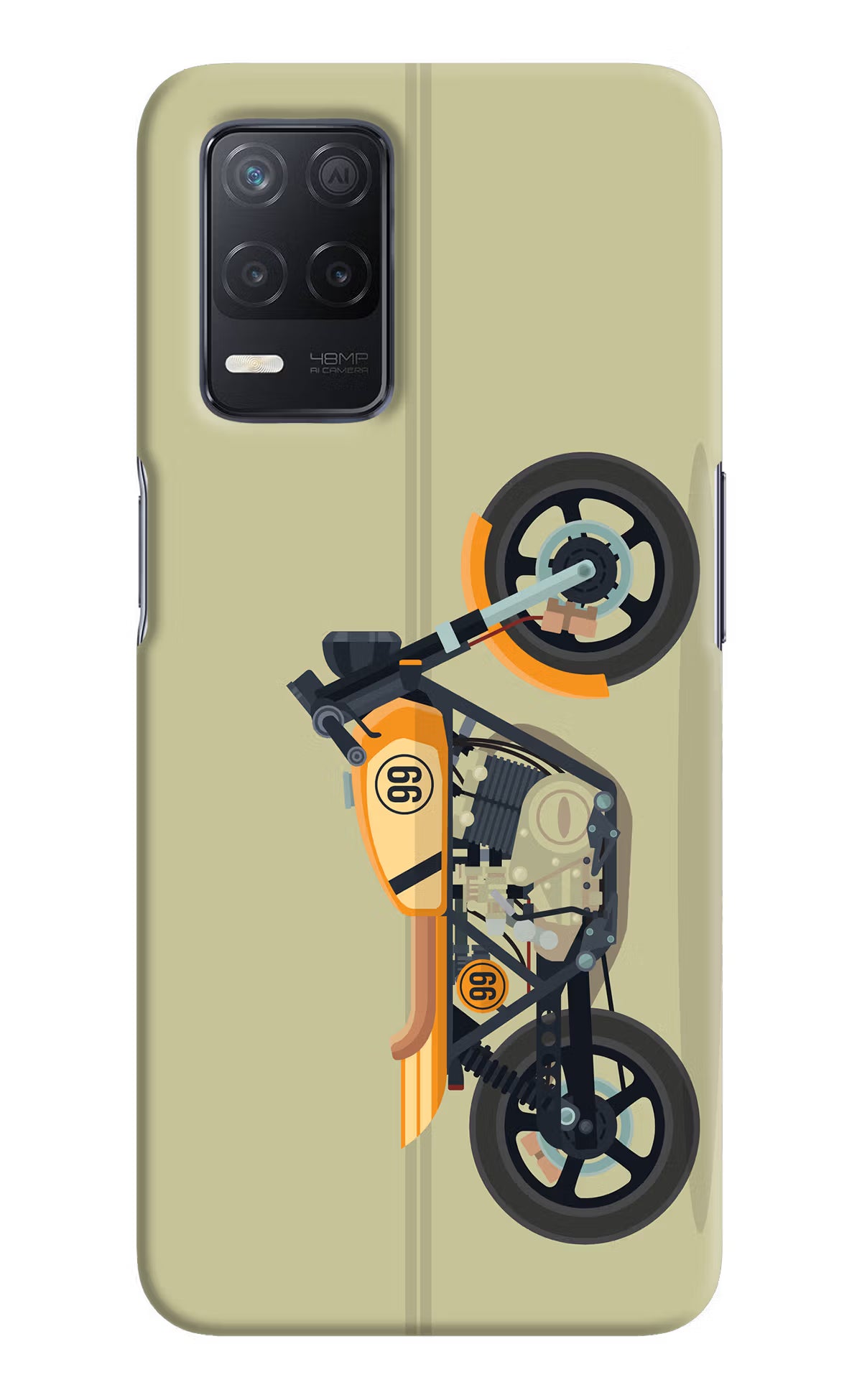 Vertical Speedster Realme 8 5G/8s 5G Hard Case Back Cover by Casekaro