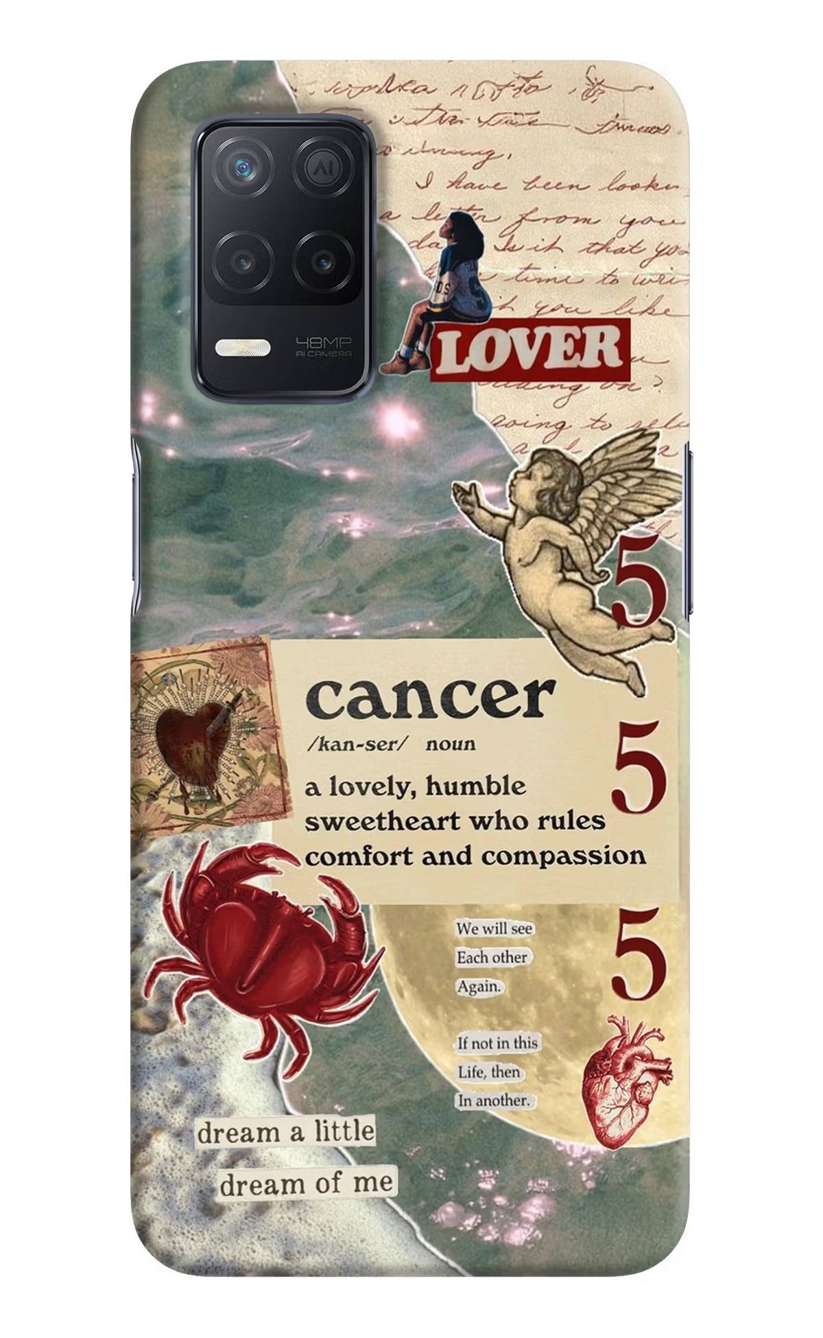 Cancer Zodiac Realme 8 5G/8s 5G Hard Case Back Cover by Casekaro