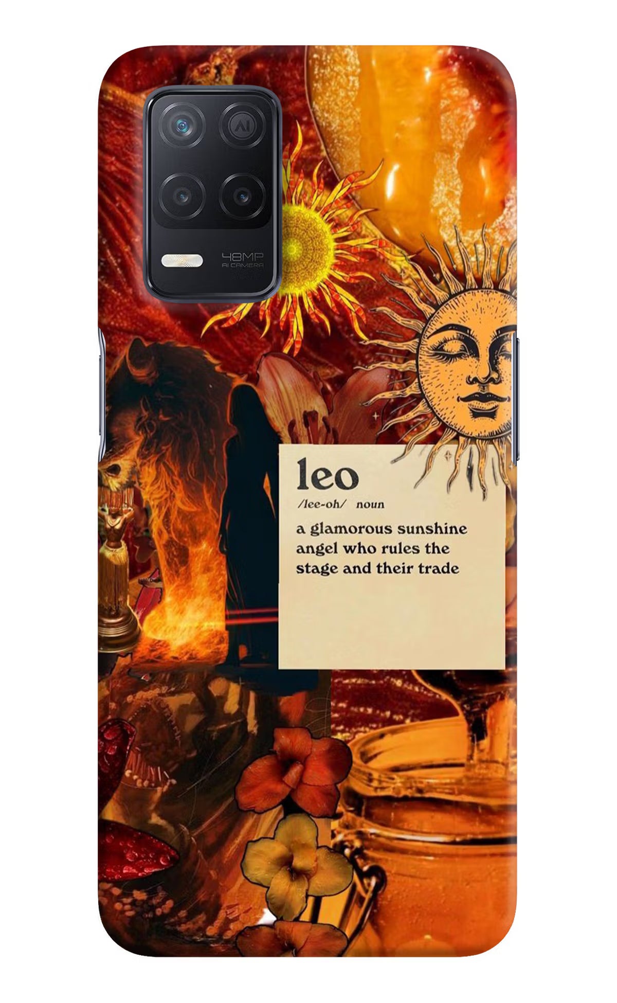 Leo Zodiac Realme 8 5G/8s 5G Hard Case Back Cover by Casekaro