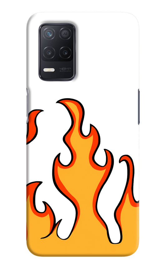 Fired Up – White Realme 8 5G/8s 5G Hard Case Back Cover by Casekaro