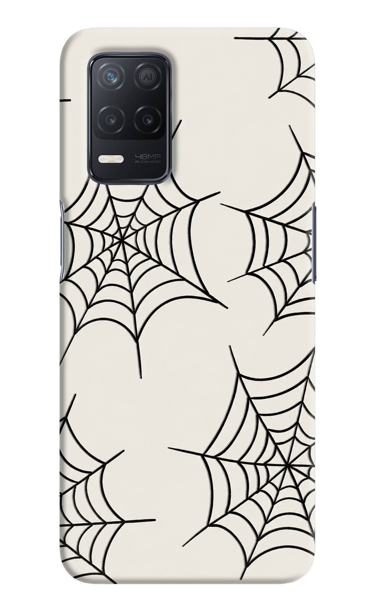 Spider Web Realme 8 5G/8s 5G Hard Case Back Cover by Casekaro