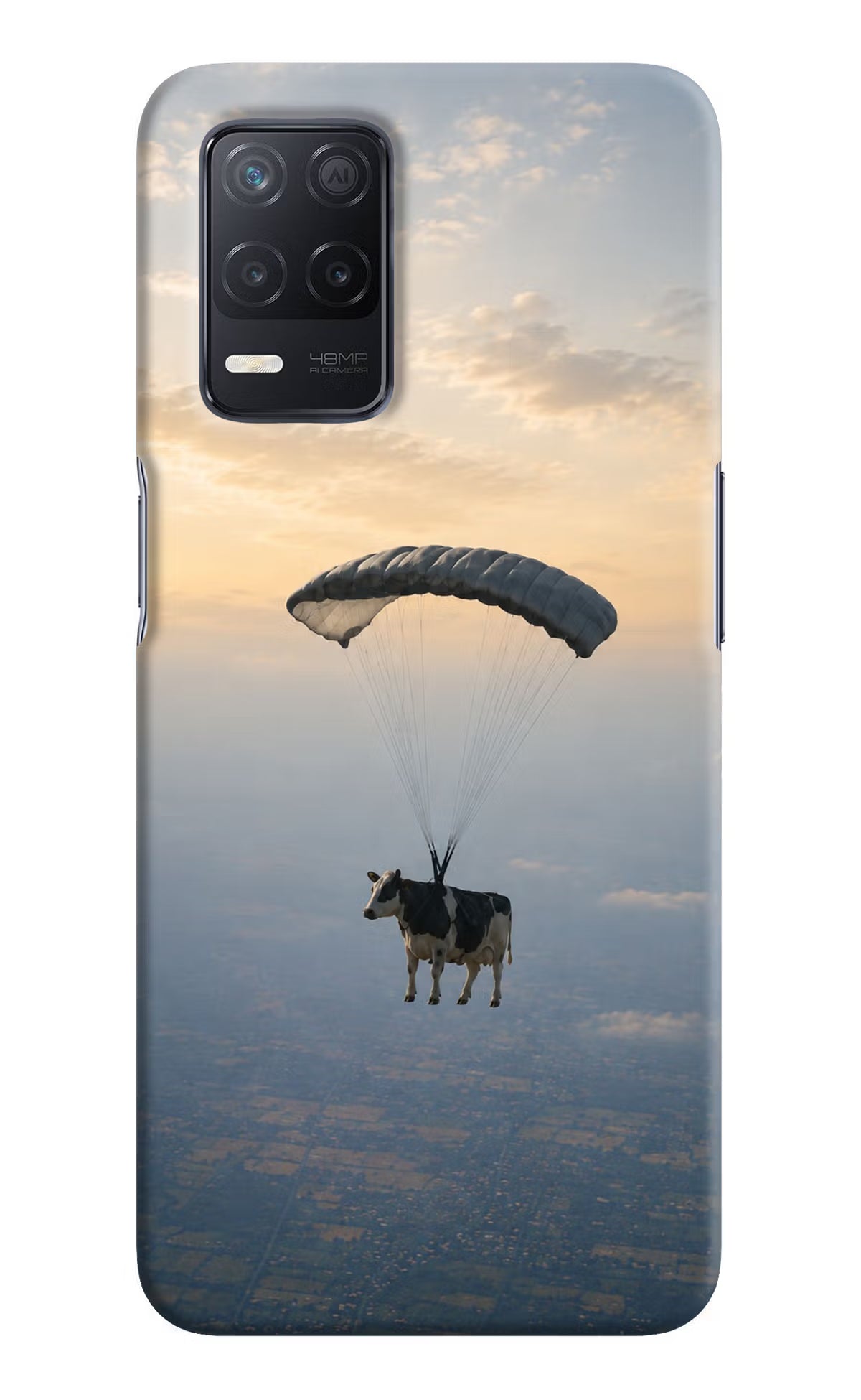 Skydiving Cow Realme 8 5G/8s 5G Back Cover