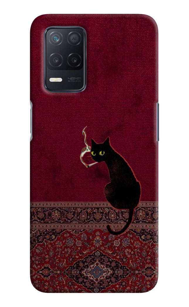 Midnight Cat Realme 8 5G/8s 5G Hard Case Back Cover by Casekaro