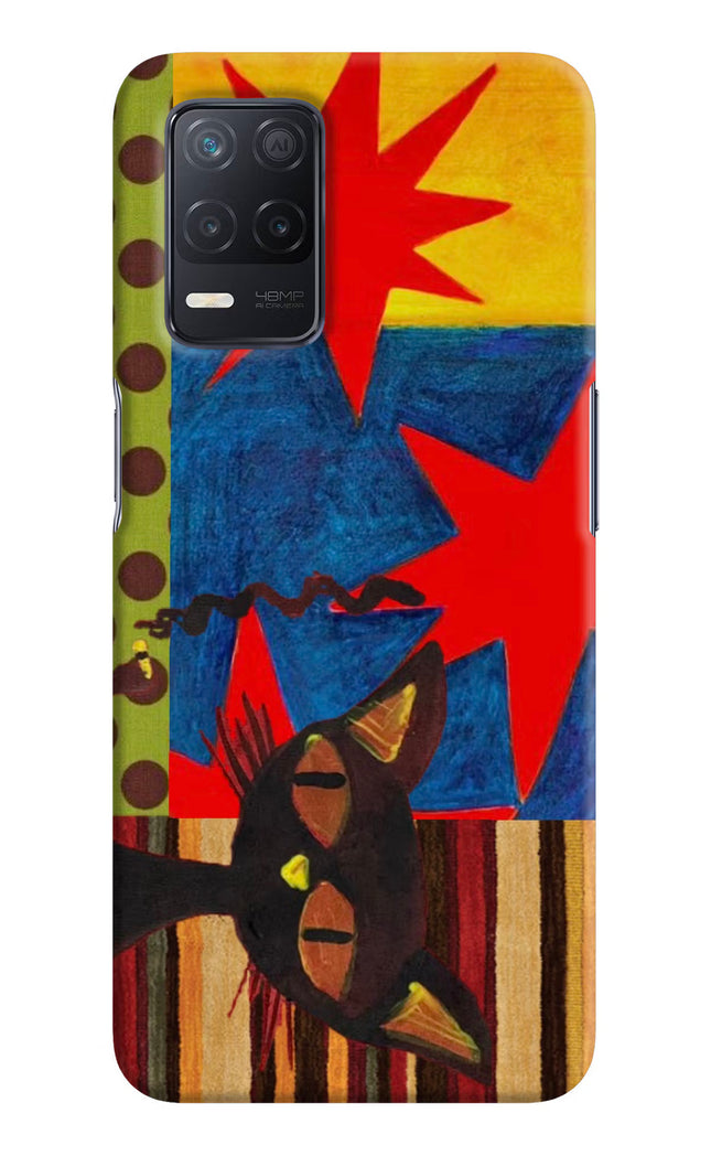 Pop Cat Realme 8 5G/8s 5G Hard Case Back Cover by Casekaro