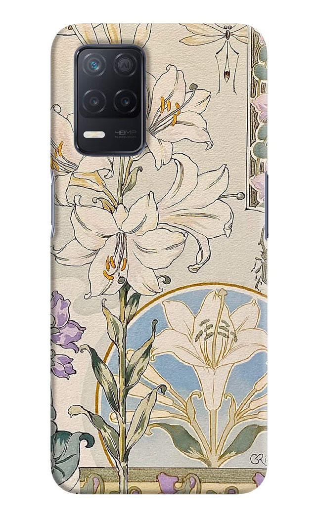 White Lily Realme 8 5G/8s 5G Hard Case Back Cover by Casekaro