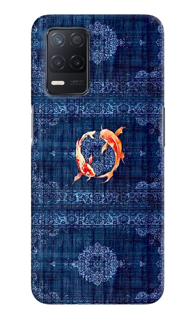 Koi Blue Realme 8 5G/8s 5G Hard Case Back Cover by Casekaro