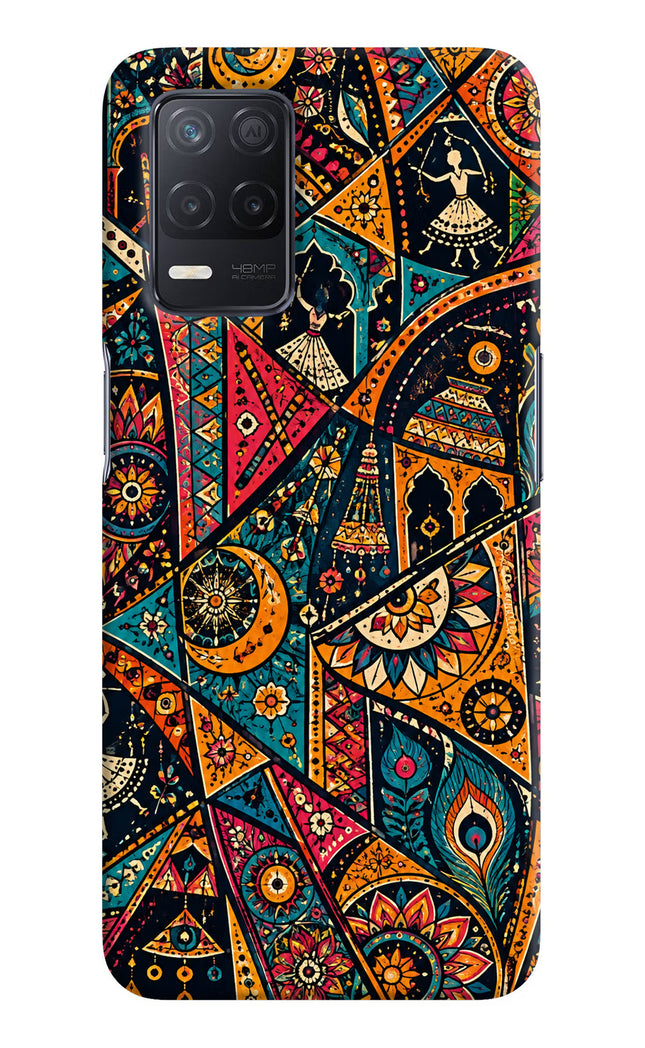 Folk Print Realme 8 5G/8s 5G Hard Case Back Cover by Casekaro
