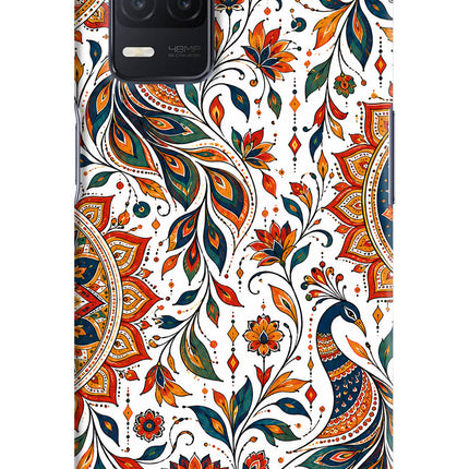 White Mayura Realme 8 5G/8s 5G Back Cover