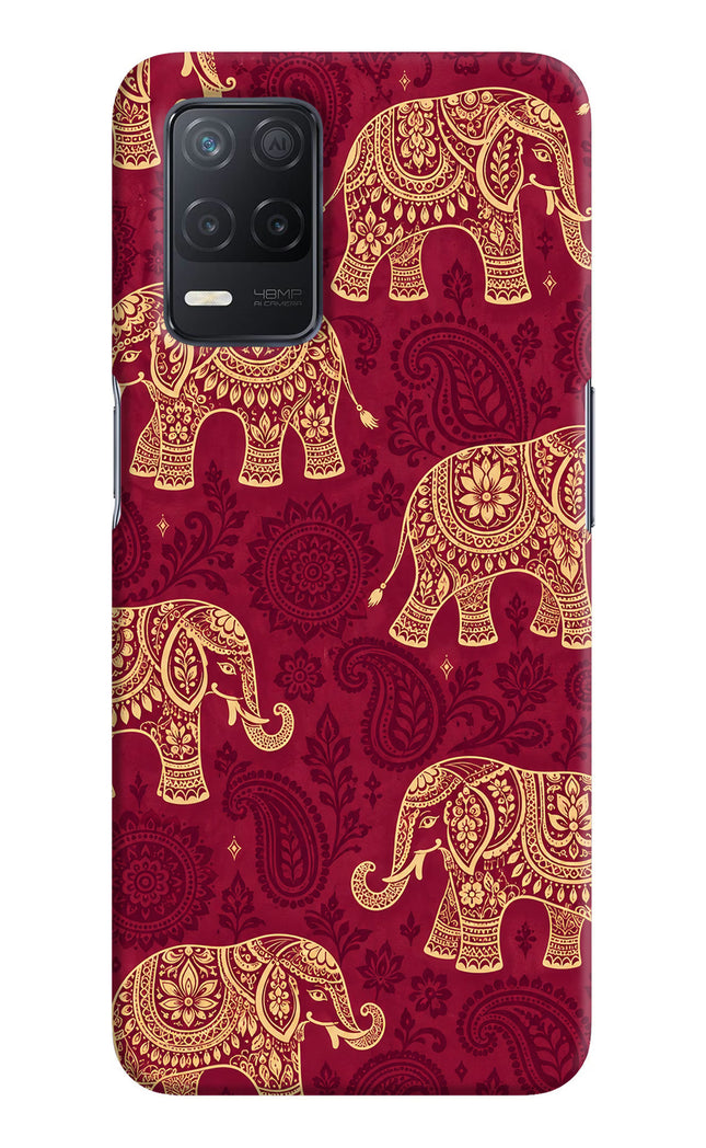 Maroon Elephant Realme 8 5G/8s 5G Hard Case Back Cover by Casekaro