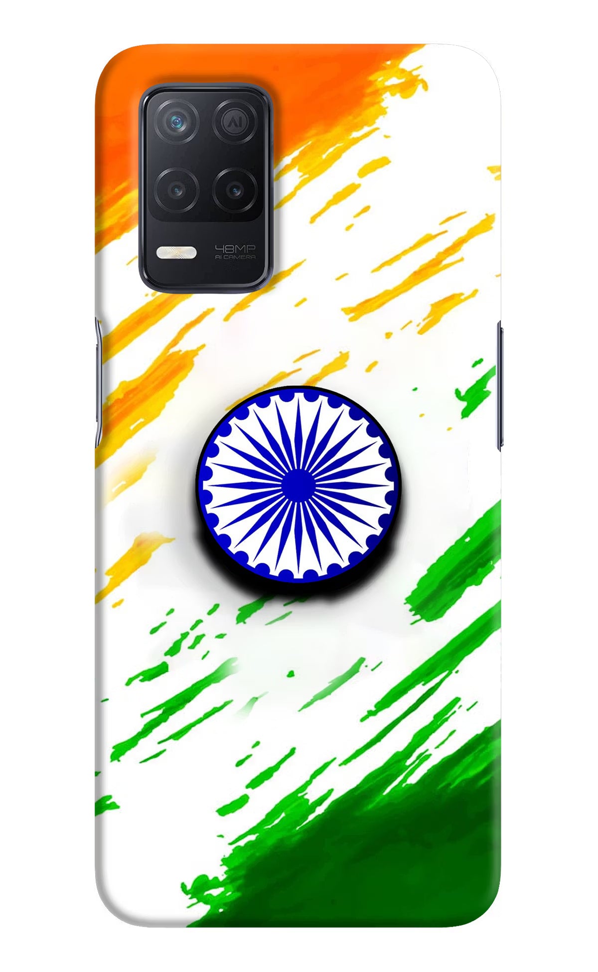 Indian Flag Ashoka Chakra Realme 8 5G/8s 5G Pop Case by Casekaro