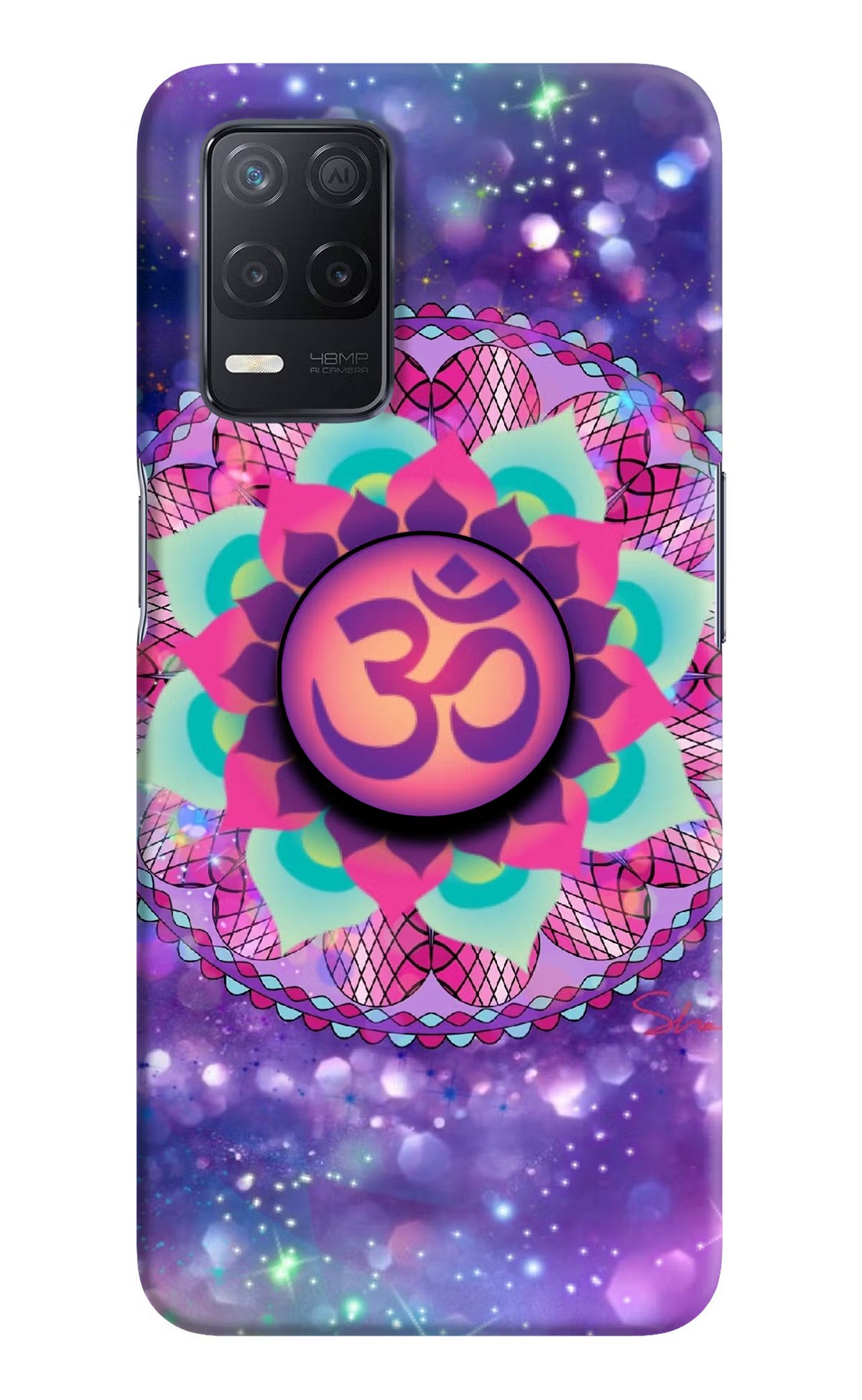 Om Purple Realme 8 5G/8s 5G Pop Case by Casekaro