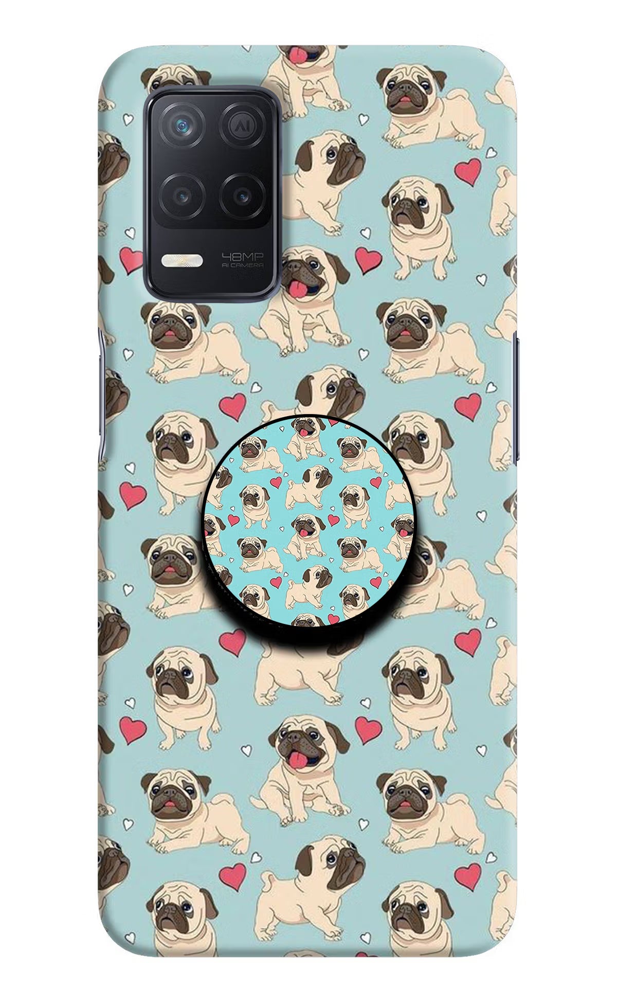 Pug Dog Realme 8 5G/8s 5G Pop Case by Casekaro