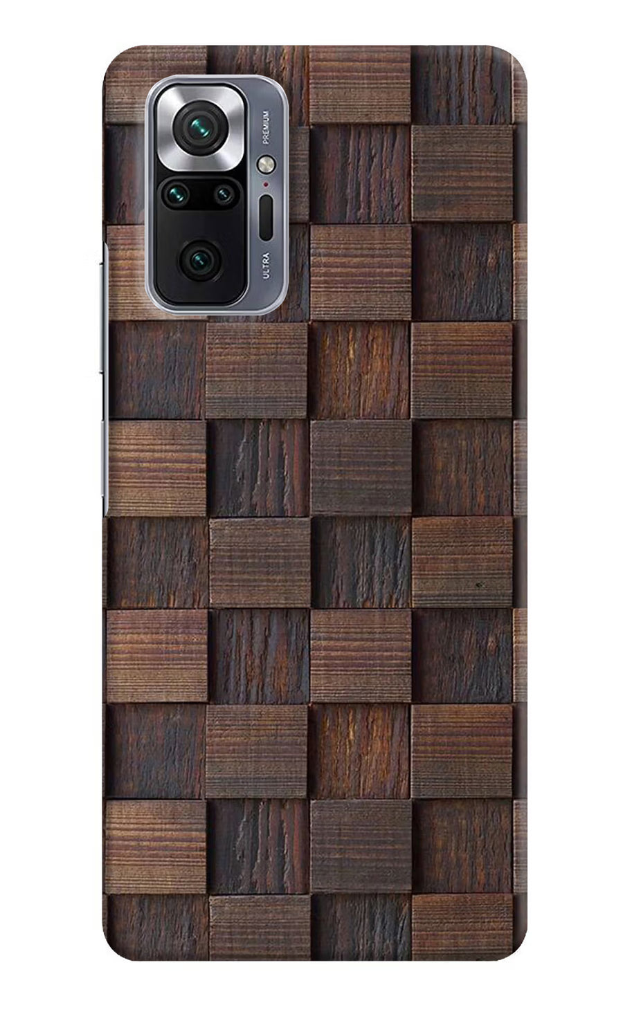 Wooden Cube Design Redmi Note 10 Pro Max Back Cover, Hard case