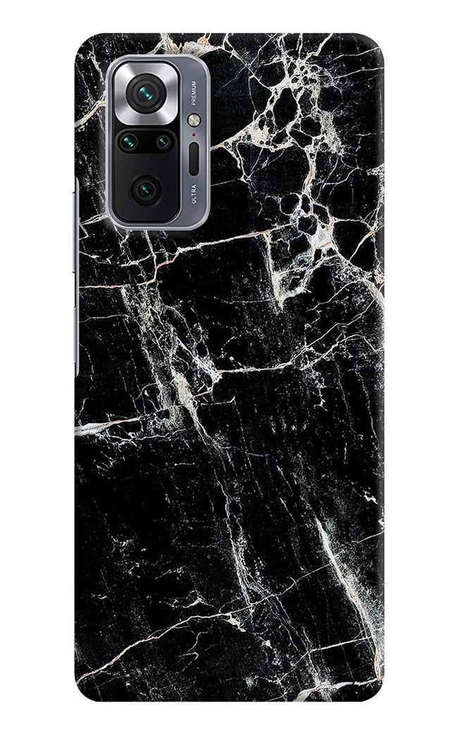Black Marble Texture Redmi Note 10 Pro Max Hard Case Back Cover by Casekaro