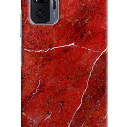 Red Marble Design Redmi Note 10 Pro Max Hard Case Back Cover by Casekaro