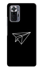 Paper Plane White Redmi Note 10 Pro Max Hard Case Back Cover by Casekaro